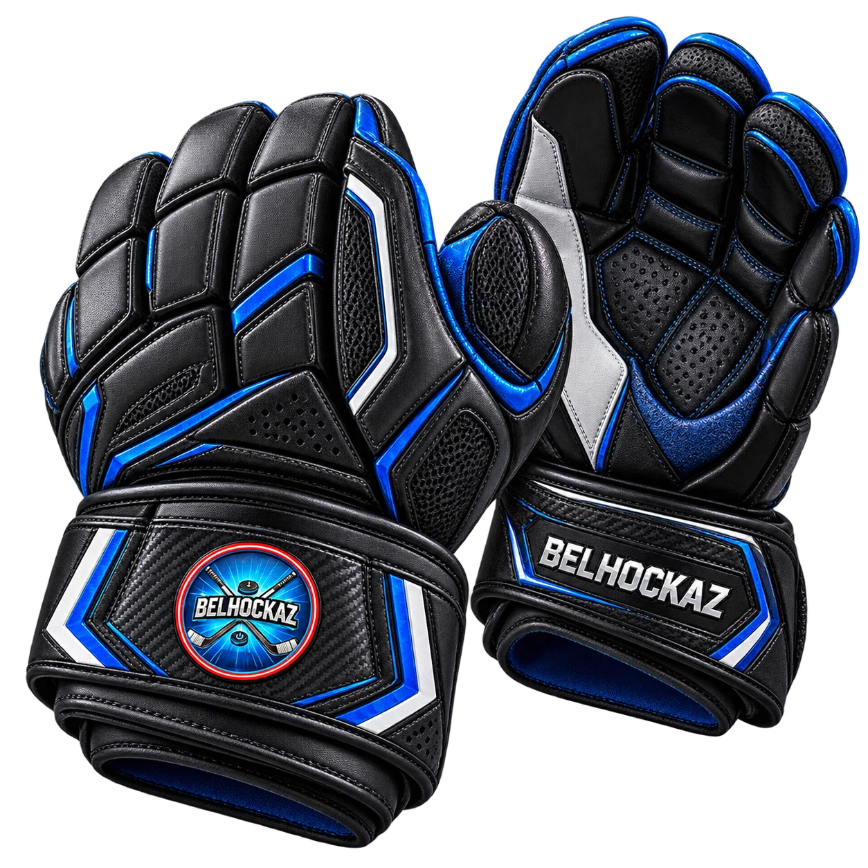 Paire de gants de gardien de rink hockey